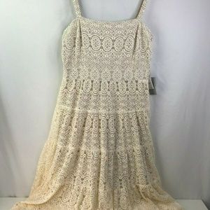 Women's Eliza J Tiered Lace Maxi Dress Sz 18